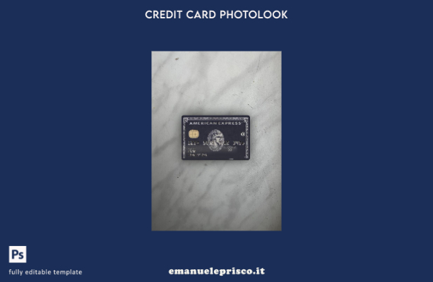 modello frontale photolook in stile verificato USA JP Morgan Chase bank AMEX car